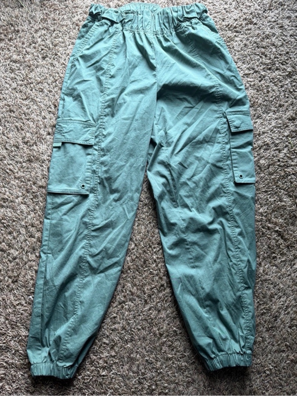 Women’s Champion Elastic Cargo Pants - Sage Green / Size Small